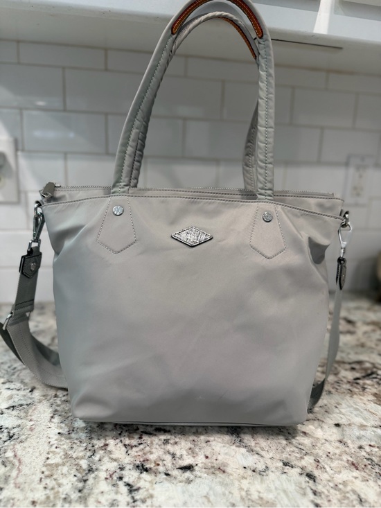 MZ Wallace Handbags - Light Gray Women’s Tote Bag with Convertible Strap
